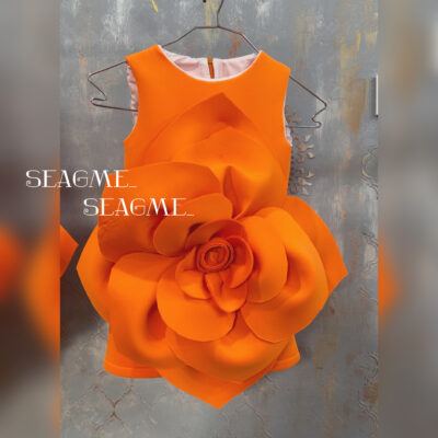 image Girl Flower Marigold Short Dress