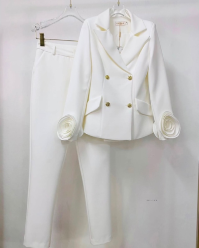 Girl Blossom Blazer Set